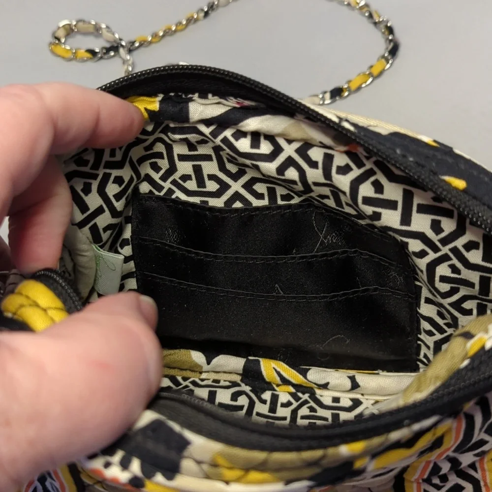 Vera Bradley Mini Chain Crossbody Purse Bag Dogwood Pattern